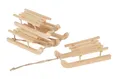 Produktbild: VBS Dekofigur Schlitten Delme (4 St), 4 Stück Holz