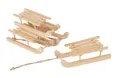 Produktbild: VBS Miniatur-Schlitten Delme 4 Stück aus Holz Deko