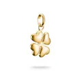 Produktbild: Thomas Sabo Charm Club Connect Charm-Anhänger Glücksklee in 3D 18k Vergoldung Recyceltes 925 Silber CC1236-413-39