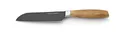 Produktbild: ECHTWERK Santokumesser aus hochwertigem Stahl, Küchenmesser, Kochmesser, Allzweckmesser, Spezialstahl, Griff aus Akazienholz, Klingenlänge: 15 cm, Black-Edition