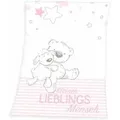 Produktbild: Herding 1440213014412 - Lieblingsmensch, Decke, Polyester, rosa, 75x100 cm