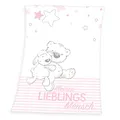 Produktbild: Herding Baby Best Lieblingsmensch Microfaser-Flauschdecke, 75 x 100 cm, Polyester, Rosa