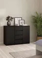 Produktbild: INOSIGN Kommode Naia, Sideboard, 4 Schubladen, 2 Türen, Aufbewahrung, grifflose Front, Mit Einlegeböden, modern, skandinavisches Design, in mehrere Farben
