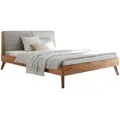 Produktbild: Hasena Bett, Hellgrau, Kernbuche, Holz, Kernbuche, massiv, 140x200 cm, Über- und Sondergrößen erhältlich, gepolstertes Kopfteil, in verschiedenen Holzarten Größen erhältlich, Schlafzimmer, Betten, Einzelbetten