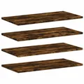 Produktbild: vidaXL Wandregale 4 STK., Wandregal Pflegeleicht, Hängeregal für Wohnzimmer Büro, Bücherregal Wandboard Schweberegal, Räuchereiche Holzwerkstoff