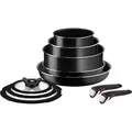 Produktbild: Tefal Ingenio Easy Cook & Clean Kochgeschirr-Set, 10-teilig, Blau, L1579102 - Blau