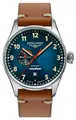 Produktbild: Bauhaus Aviation Tornado Automatik (42 Mm) Blaues Zifferblatt / Braunes 2764-3