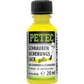 Produktbild: 1x 20ml PETEC Schraubensicherungslack Gelb Pinselflasche Schrauben Plombenlack