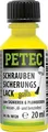 Produktbild: Petec Schraubensicherungslack Schraubenlack Gelb 20ml