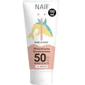 Produktbild: Naïf - Sonnencreme auf mineralischer Basis - für Baby & Kind - 0% Parfüm - LSF 50 - UVA und UVB Schutz - Wasserresistent - Dermatologisch getestet - Ohne Mikroplastik - 100ml