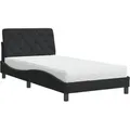 Produktbild: vidaXL Bett mit Matratze Schwarz 100x200 cm Samt 3208642