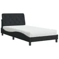 Produktbild: vidaXL Bett mit Matratze Schwarz 100x200 cm Samt