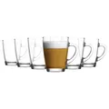 Produktbild: 6x LAV Vega Glas Kaffee Tassen Groß Tea Latté Cappuccino Cup Set 300ml