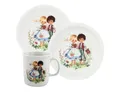 Produktbild: Eschenbach® PORZELLAN GERMANY Kindergeschirr-Set Kindergedeck Set 3-tlg. (3-tlg), 1 Personen, Porzellan, 3 Teile für 1 Kind Mädchen und Junge im Geschenkkarton