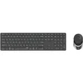 Produktbild: Rapoo 9850M Deskset Dual Wireless Keyboard Mouse Set 1.600 DPI Aluminium Dark Grey DE Layout