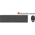 Produktbild: Rapoo 9850M kabelloses Tastatur-Maus Set Dunkelgrau flaches Design DE-Layout