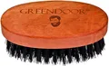 Produktbild: GREENDOOR Bartbürste gross, Birnbaum, 90 x 50 mm, 7 Reihen Wildschweinborsten, edle natürliche Bartpflege, Handarbeit aus deutscher Manufaktur, Bart Bürste Wildschwein, Naturkosmetik Geschenke