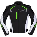 Produktbild: Modeka Herren Motorrad Jacke Lineos Gr. XXL Textil wasserdicht schwarz-weiß-grün