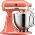 Produktbild: KitchenAid Artisan 4,8 Liter KSM185 Spar-Set mit Gemüseschneider, Fleischwolf - KORALLE