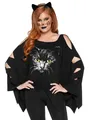 Produktbild: Katze Poncho-Shirt - Kostüm Fasching Halloween - Einfach schnell verkleiden mit
