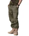 Produktbild: Mil-Tec US Ranger Hose Typ BDU • Herren Cargohose mit 6 geräumigen Taschen • Taktische Hose mit verstellbarem Kordelzug & Gürtelschlaufen • Robuste Feldhose für Outdoor, Arbeit & Freizeit • Oliv, M