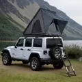 Produktbild: VEVOR Dachzelt mit Hartschale Autozelt Camping für 2_3 Personen, Hartschalen-Dachzelt mit verstellbarer Teleskopleiter, dicker Matratze wasserdicht