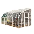 Produktbild: Canopia by Palram Gewächshaus Sunroom 8x16 Sonnenschutz Veranda Kaltwintergarten 257x508cm Weiß Polycarbonatplatten und Aluminium
