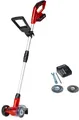 Produktbild: Einhell Akku-Fugenbürste GC-CC 18 Li Kit, 10 cm Bürstendurchmesser, inkl. Akku 18V/2,0 Ah, Ladegerät, Stahl- und Nylonbürste