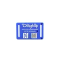 Produktbild: Dogtap Light Small, digitale Hundemarke für kleine Hunde, mit NFC-Chip und QR Code für Kontaktdaten und Steckbrief, aus Silikon, wasserfest, flexibel, 50 x 30 mm