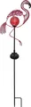 Produktbild: LED-Solarstab 'Flamingo', rosa Metal, Glaskugel