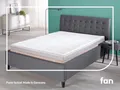 Produktbild: fan, Topper Big Komfort Plus, 7 Zonen Topper 90x200, 180x200 cm & weitere Größen, 10 cm hoch, Kaltschaum, Matratze, Boxspringbett, Hausstauballergiker geeignet, ergonomisch