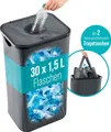 Produktbild: EASYmaxx Pfandflaschen-Sammelbehälter 100l anthrazit inkl. 2 Beuteln
