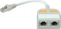 Produktbild: TG J00029A0009 - T-Adapter, Ausgang auf 2x 10Base-T