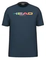 Produktbild: Head Tennis-Tshirt Rainbow (Mischgewebe, feuchtigkeitsabsorbierend) 2025 navyblau Herren, Größe: XL
