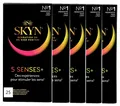 Produktbild: SKYN 5 Senses Latexfreie Kondome dünn gefühlsecht genoppt aromatisiert 25 Stk
