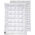 Produktbild: Billerbeck Vierjahreszeitendecke Alcando Duett, Weiß, Textil, Füllung: Hohlfaser, 135x200 cm, Druckknöpfe zum Verbinden, bestehend aus 2 Decken, für Hausstauballergiker geeignet, Schlaftextilien, Bettdecken, 4 Jahreszeiten Bettdecken