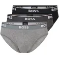 Produktbild: BOSS 3P Power Brief Schwarz/Grau Baumwolle Large Herren