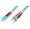 Produktbild: Digitus Digitus LWL Patchkabel Duplex LC auf ST 2m Glasfaserkabel, LC > ST Stecker, Duplex, Hochwertiges Duplex LWL Kabel