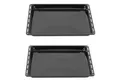 Produktbild: ICQN Backblech 465 x 370 x 30 mm, Emaille, (Set mit Backblech, 2-St), Passend für Bosch, Neff, Constructa, Beko, Samsung, Teka
