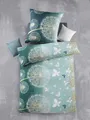 Produktbild: Optidream Bettwäsche Set Mikrofaser 135x200 Polyester Dandelion petrol türkis, Mikrofaser, 2 teilig, Geschenk Idee Frauen Männer neue Wohnung Hochzeit Frühjahr sale
