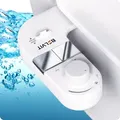 Produktbild: BELVIT Bidet Aufsatz für Toilette – Hygienischer WC Bidet Toilettenaufsatz mit verstellbarem Wasserdruck & selbstreinigender Düse, ohne Strom