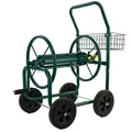 Produktbild: Schlauchwagen Schlauch Handwagen Grün mit Ablagekorb bis 60m Gartenschlauch