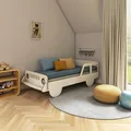 Produktbild: Need Sleep Kinderbett Autobett Jeep 70x140 cm Weiß