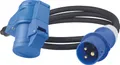 Produktbild: CEE Adapterleitung Adapterkabel 1.5m CEE-Stecker CEE-Winkelkupplung mit Schuko