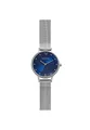 Produktbild: Skagen Anita Lille Uhr für Damen, Quarzwerk mit Edelstahl- oder Lederarmband, Silberton und Blau, 30MM