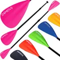 Produktbild: 24MOVE® Paddel Doppelpaddel 2 in 1 Teleskoppaddel Stechpaddel für SUP Stand Up Board, Kajak, Leicht aus Aluminium 230cm, verstellbar, pink