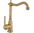 Produktbild: wohnwerk.idee Badarmatur Waschbeckenarmatur Wasserhahn Gold Schwarz Vintage Antik Bona