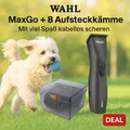 Produktbild: 💎Wahl Hunde Schermaschine MaxGo, Li-Io Akku, 2 Speed, + 8 Aufsätze, bürstenlos