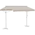 Produktbild: Outsunny Freistehende Markise Metall Polyester Cremeweiß L300 x B295 x H255 cm