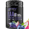 Produktbild: EAA Pulver 532 g (38 Portionen) - Alle 9 essentiellen Aminosäuren inkl. Histidin & BCAA - Human Code Formel -Vegan - Sehr gut löslich - Erfrischender Amino Drink (Blueberry Dragonfruit)
